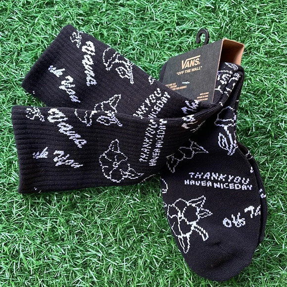 VANS “Off The Wall” Men’s socks "Thank you. Have a nice day. Thank you for..." - Picture 10 of 11